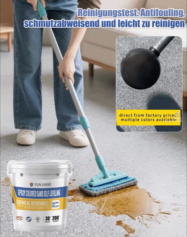 kältebeständig und frostschutz🌟hat es den gleichen Effekt wie glatte Fliesen 🌟 Vollständig trocken innerhalb von zwei Stunden nach dem Auftragen. Umweltfreundlich, ungiftig und geruchlos 🌟 Kann sogar auf staubigen und sandigen Böden verwendet werden 🌟