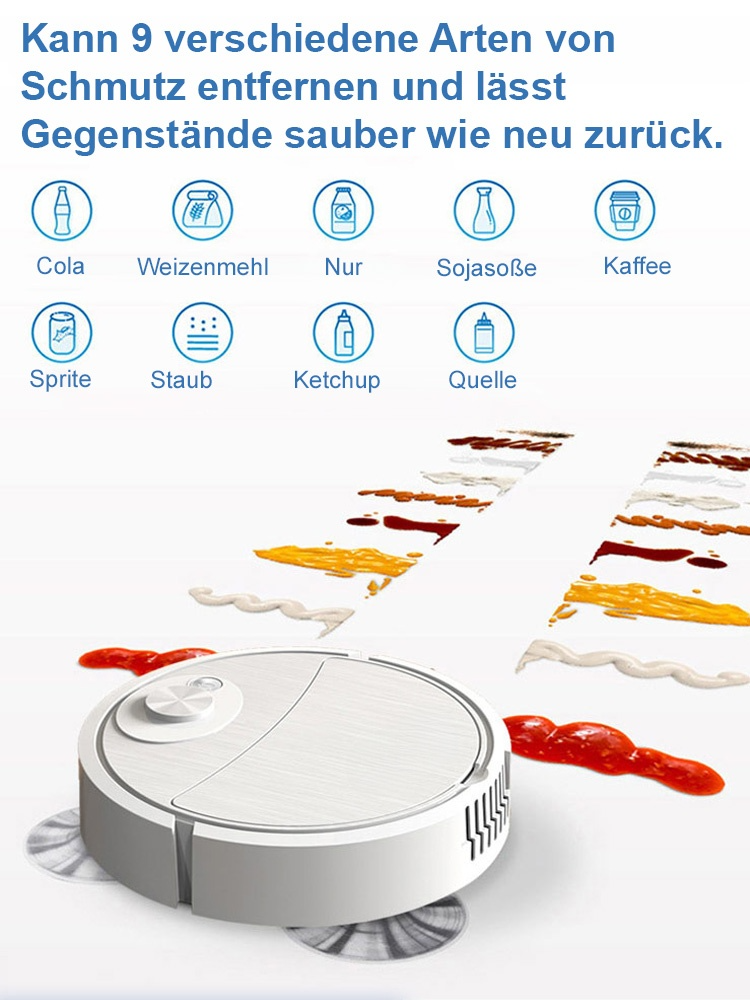 Effiziente Reinigung 3-in-1 Kehrmaschine