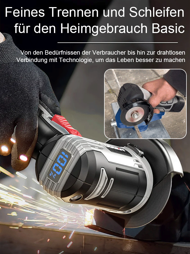 Kein Stromanschluss erforderlich, Stahl schneiden ist so einfach wie Tofu 🌟 10 mm dicke Metallrohre können in 5 Sekunden durchtrennt werden 🌟 Kann auch zum Entfernen von hartnäckigem Rost oder Betongraten verwendet werden, für eine ultrapräzise Politur 