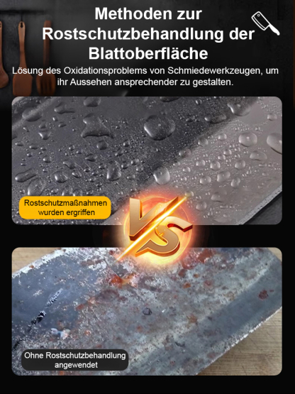 Solinger Schmiedemesserfamilie🌟Jahrhunderte alte geschmiedete Kugellagerstahlmesser🌟Verwendet Kugellagerstahl-Schmiedetechnologie🌟Jedes Messer durchläuft 63 präzise Schmiedeprozesse🌟Nach 10.000 Schnitten bleibt es scharf🌟
