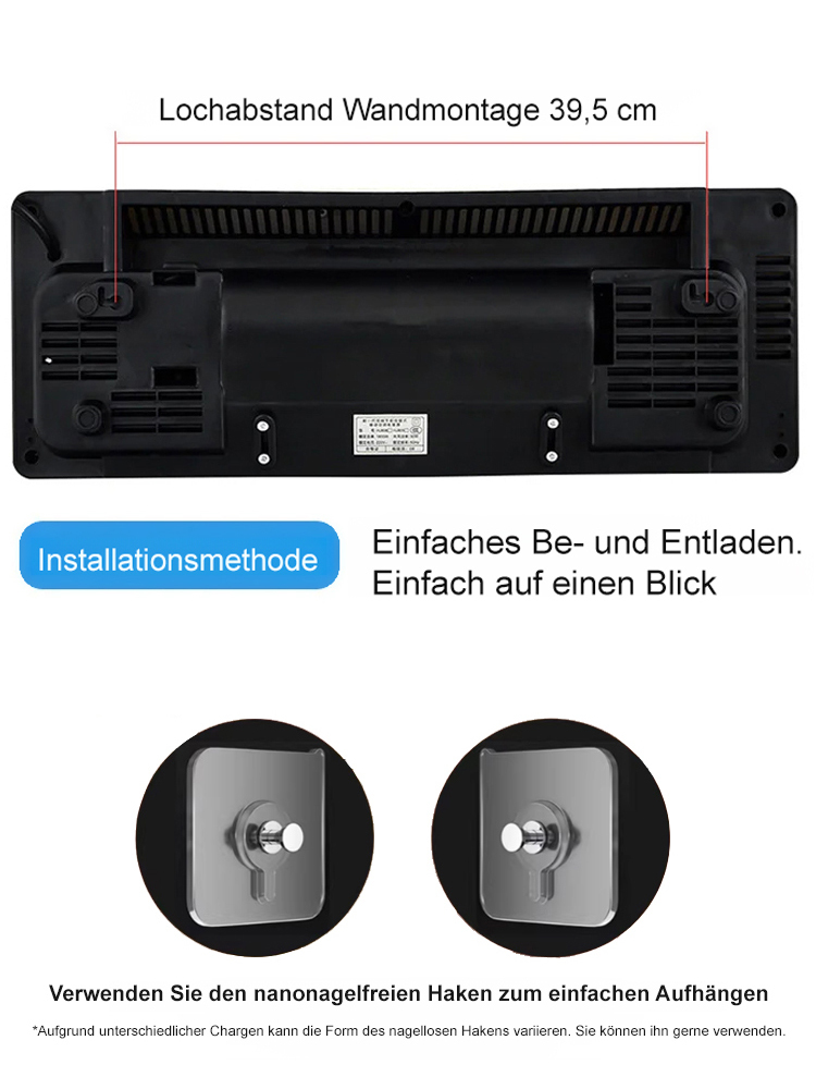 Hängen Sie es einfach an die Wand und es kann verwendet werden 🌟 In drei Sekunden bläst es kühle Luft mit 16 Grad 🌟 Ein ganzer Tag Betrieb verbraucht nur eine Kilowattstunde 🌟 Keine Installation erforderlich, einfach einstecken und verwenden 🌟