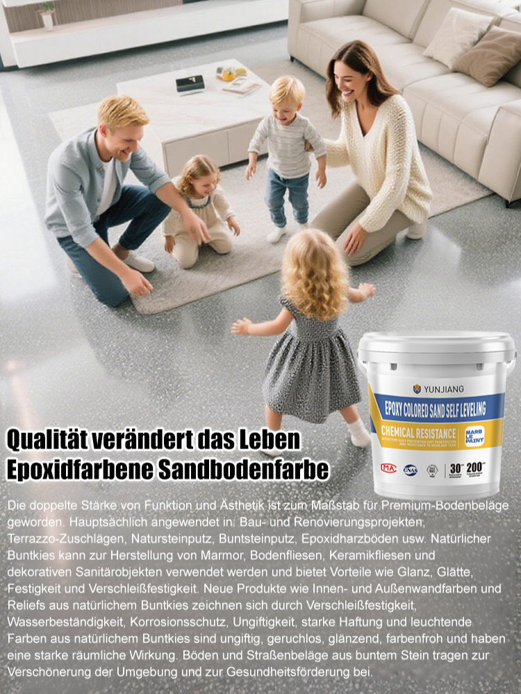 kältebeständig und frostschutz🌟hat es den gleichen Effekt wie glatte Fliesen 🌟 Vollständig trocken innerhalb von zwei Stunden nach dem Auftragen. Umweltfreundlich, ungiftig und geruchlos 🌟 Kann sogar auf staubigen und sandigen Böden verwendet werden 🌟