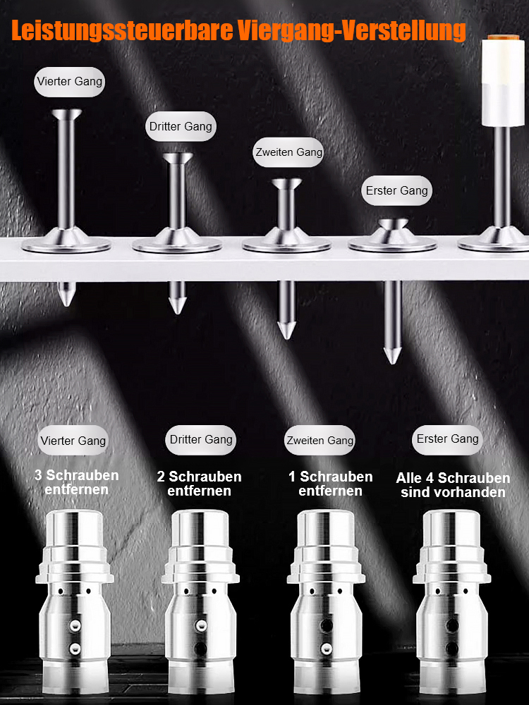 Manuelle Nagelpistole mit Schalldämpfer🎊Hergestellt aus Luftfahrt-Aluminiumlegierung✨, dauert die Befestigung von Gegenständen nur zwei Sekunden⚡. Keine Stromversorgung erforderlich, einfach den Nagel einfügen und den Knopf drücken🌟.