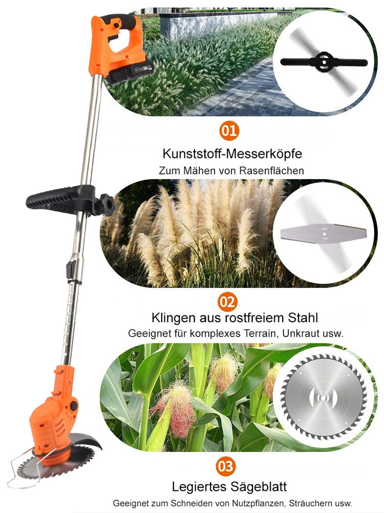  1.000 Quadratmeter Rasen in nur einem Tag fertig gemäht 🌟 Kein Tanken, kein Aufladen erforderlich, zehnmal schärfer als herkömmliche Rasenmäher 🌟