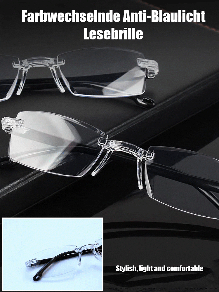 Kann bis zu 50 Jahre lang getragen werden ✨ Die Dioptrienzahl der Brille passt sich automatisch zwischen 100 und 700 an Ihre Sehbedürfnisse an ✨ Blockiert 99,9 % des Blaulichts ✨