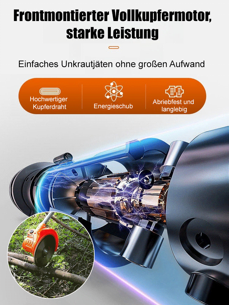  1.000 Quadratmeter Rasen in nur einem Tag fertig gemäht 🌟 Kein Tanken, kein Aufladen erforderlich, zehnmal schärfer als herkömmliche Rasenmäher 🌟