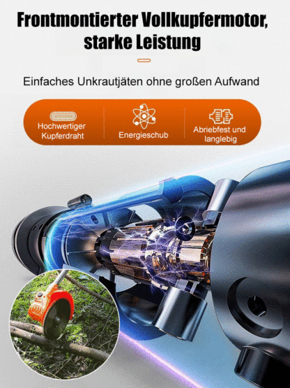  1.000 Quadratmeter Rasen in nur einem Tag fertig gemäht 🌟 Kein Tanken, kein Aufladen erforderlich, zehnmal schärfer als herkömmliche Rasenmäher 🌟