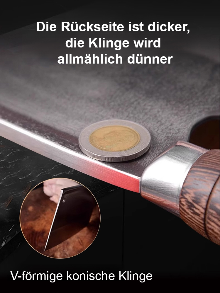 Solinger Schmiedemesserfamilie🌟Jahrhunderte alte geschmiedete Kugellagerstahlmesser🌟Verwendet Kugellagerstahl-Schmiedetechnologie🌟Jedes Messer durchläuft 63 präzise Schmiedeprozesse🌟Nach 10.000 Schnitten bleibt es scharf🌟