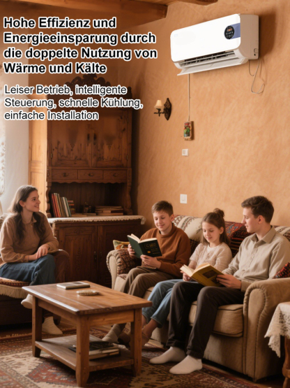 Hängen Sie es einfach an die Wand und es kann verwendet werden 🌟 In drei Sekunden bläst es kühle Luft mit 16 Grad 🌟 Ein ganzer Tag Betrieb verbraucht nur eine Kilowattstunde 🌟 Keine Installation erforderlich, einfach einstecken und verwenden 🌟