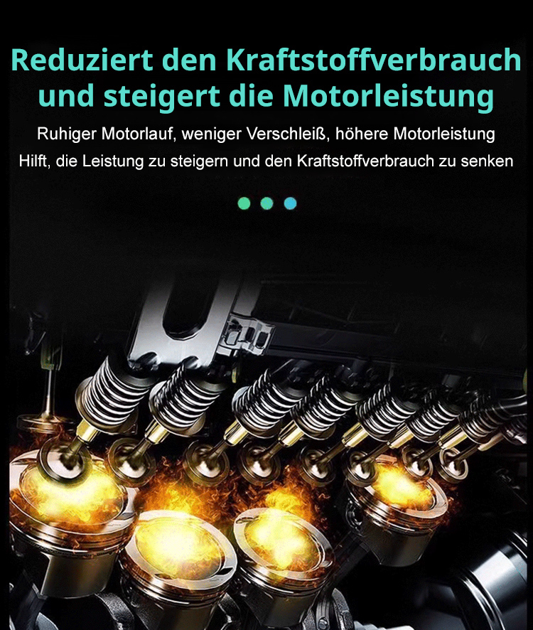 Verwendung für 1 Monat kann die Lebensdauer des Motors um 20 Jahre verlängern ✨ Bei einer Fahrleistung von 100.000 Kilometern können jährlich mehr als 2.000 Euro Kraftstoffkosten eingespart werden ✨ Nach der Anwendung reduziert sich das Motorgeräusch um 2