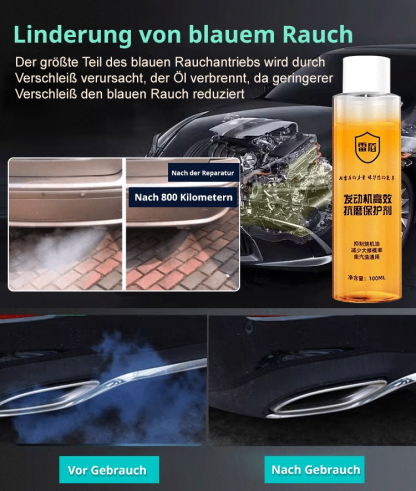 Verwendung für 1 Monat kann die Lebensdauer des Motors um 20 Jahre verlängern ✨ Bei einer Fahrleistung von 100.000 Kilometern können jährlich mehr als 2.000 Euro Kraftstoffkosten eingespart werden ✨ Nach der Anwendung reduziert sich das Motorgeräusch um 2