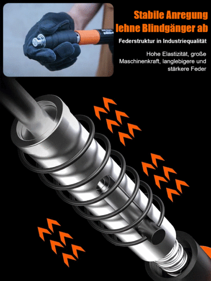 Manuelle Nagelpistole mit Schalldämpfer🎊Hergestellt aus Luftfahrt-Aluminiumlegierung✨, dauert die Befestigung von Gegenständen nur zwei Sekunden⚡. Keine Stromversorgung erforderlich, einfach den Nagel einfügen und den Knopf drücken🌟.