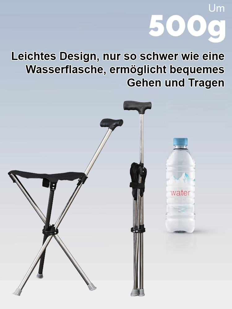 In 1 Sekunde zum Stuhl entfalten, in 2 Sekunden zurück zum Stock 🌟 Kippen beim Sitzen ausgeschlossen. Gewinner des Red Dot Design Awards 🌟 Rost- und verformungsfrei für 50 Jahre🌟