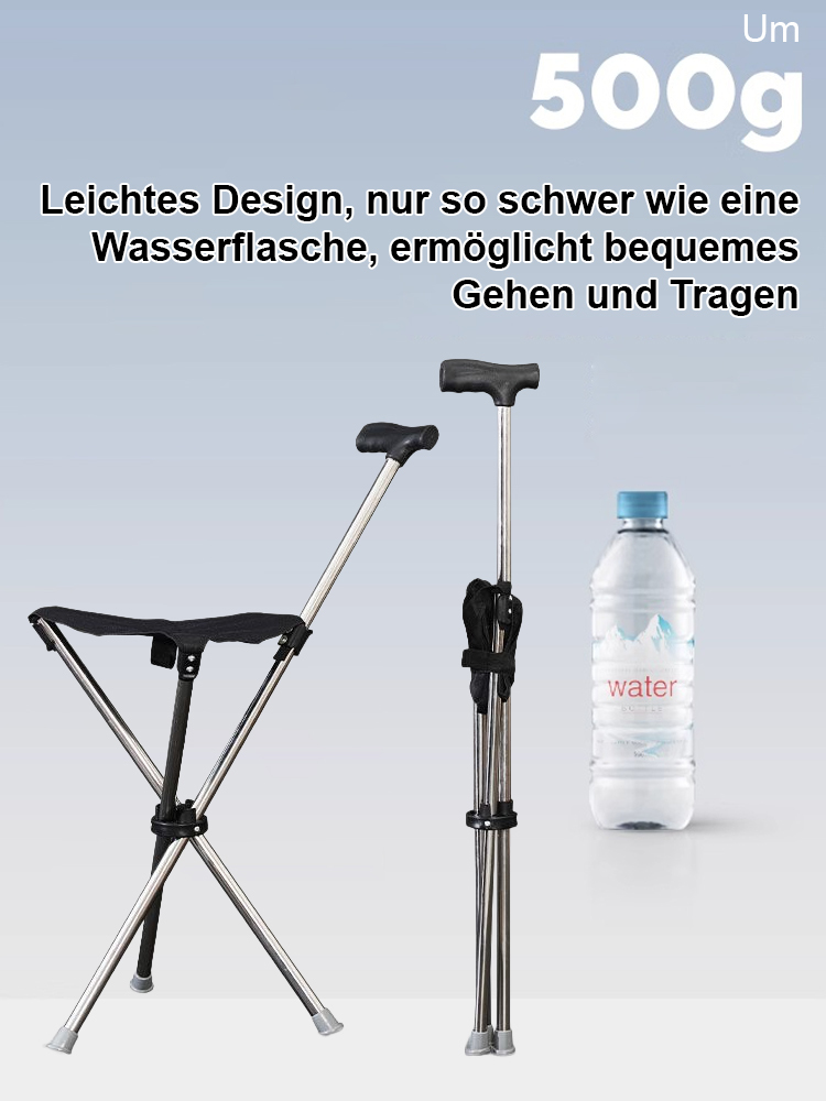 In 1 Sekunde zum Stuhl entfalten, in 2 Sekunden zurück zum Stock 🌟 Kippen beim Sitzen ausgeschlossen. Gewinner des Red Dot Design Awards 🌟 Rost- und verformungsfrei für 50 Jahre🌟