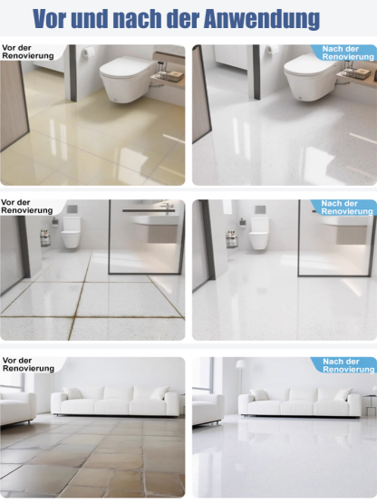 kältebeständig und frostschutz🌟hat es den gleichen Effekt wie glatte Fliesen 🌟 Vollständig trocken innerhalb von zwei Stunden nach dem Auftragen. Umweltfreundlich, ungiftig und geruchlos 🌟 Kann sogar auf staubigen und sandigen Böden verwendet werden 🌟