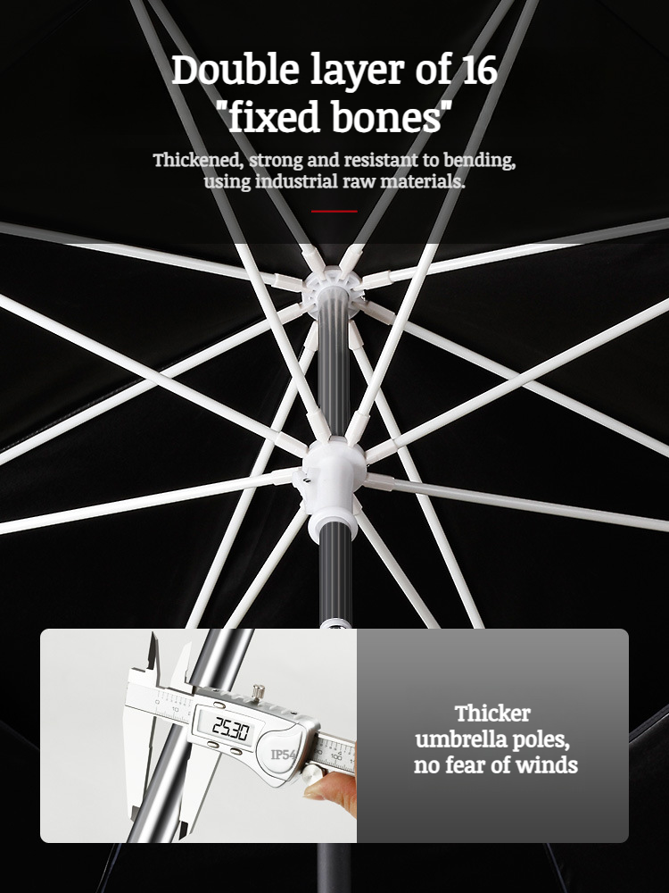 Fish Umbrella Folding Umbrella Rain Umbrella Fishing Umbrella Windproof Plug Windproof Solid Camping