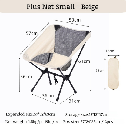 Portable Space Folding Chair Outdoor Beach Chair Fishing Table and Chairs Camping Folding Chair