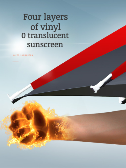 Fish Umbrella Folding Umbrella Rain Umbrella Fishing Umbrella Windproof Plug Windproof Solid Camping