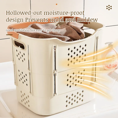 Multilayer largecapacity clothing storage basket