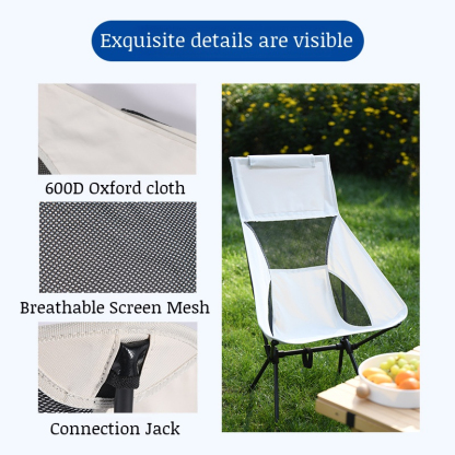 Portable Space Folding Chair Outdoor Beach Chair Fishing Table and Chairs Camping Folding Chair