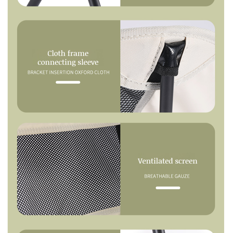 Portable Space Folding Chair Outdoor Beach Chair Fishing Table and Chairs Camping Folding Chair