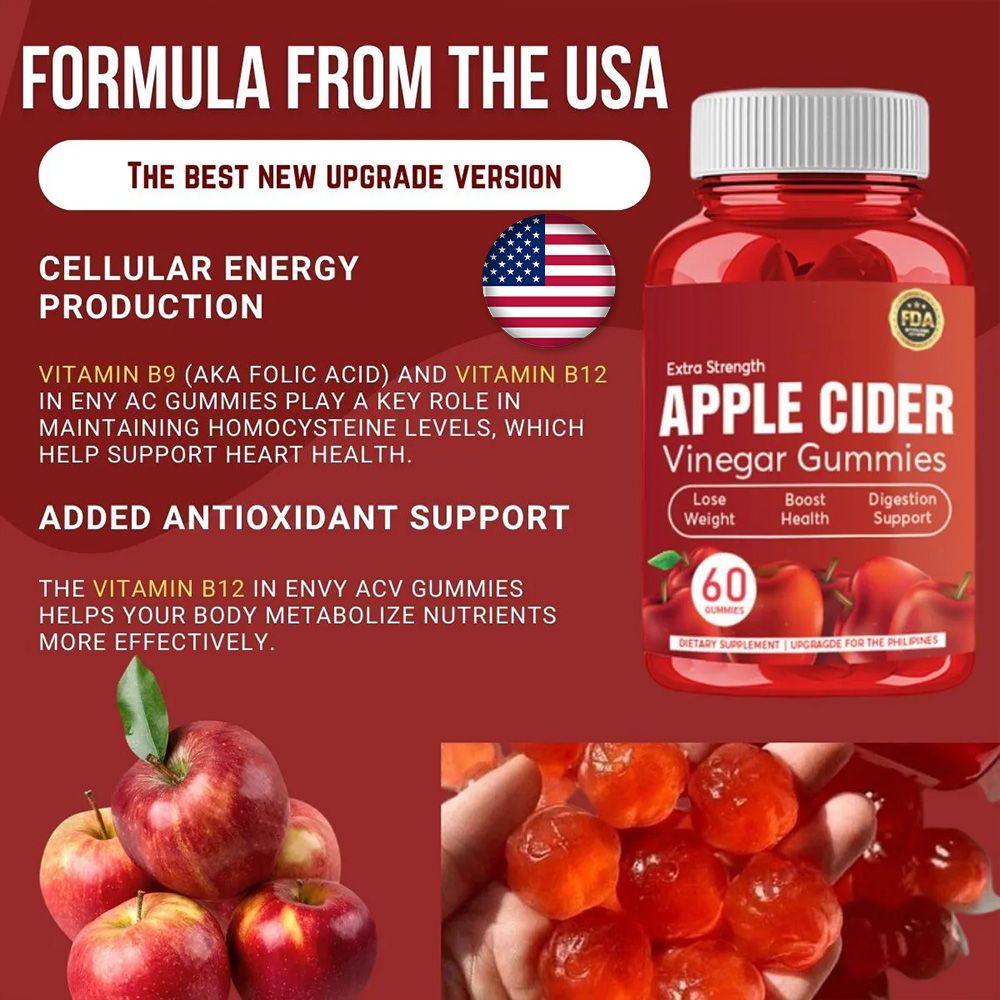 100% Pure Vegan Apple Cider Vinegar Gummies【⚡Buy 2 Get 1 Free- Limited Time Sale 🔥】-GLUTIONE