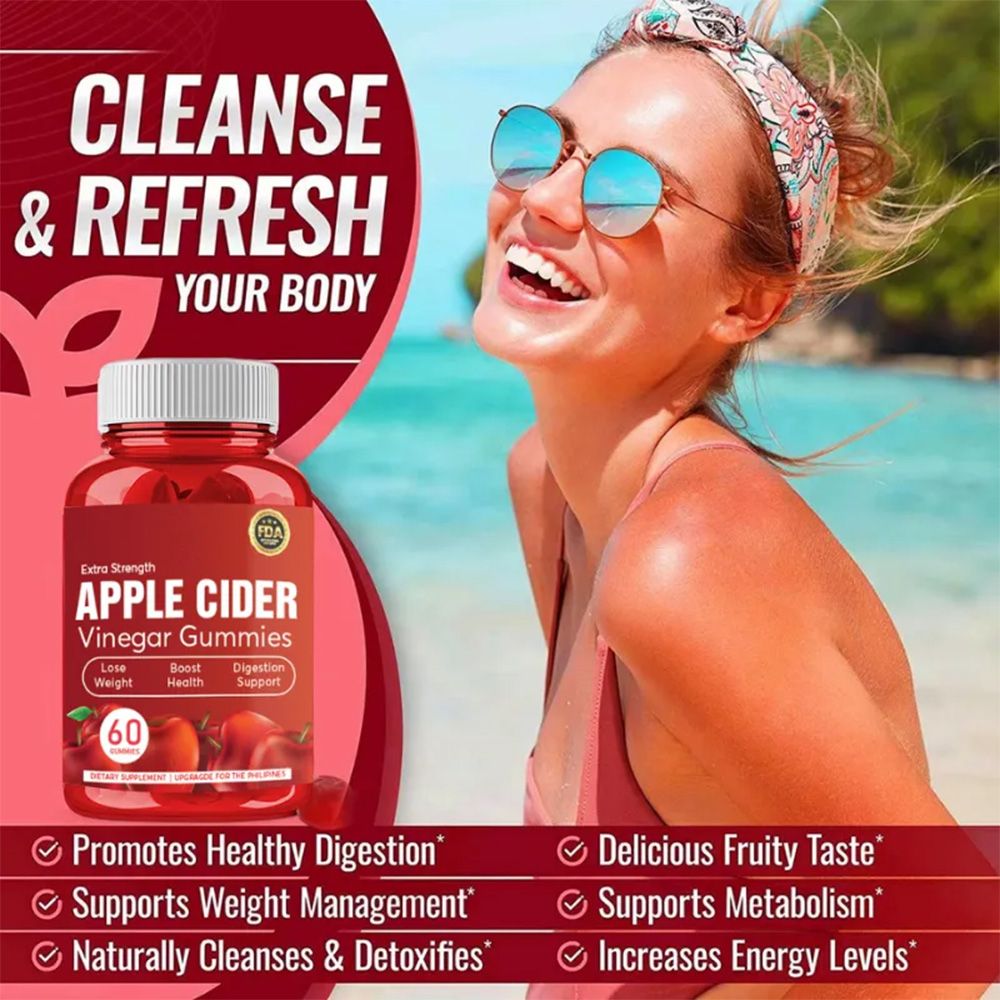100% Pure Vegan Apple Cider Vinegar Gummies【⚡Buy 2 Get 1 Free- Limited Time Sale 🔥】-GLUTIONE