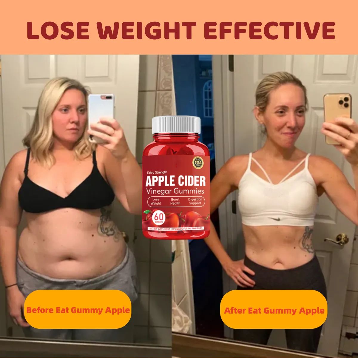 100% Pure Vegan Apple Cider Vinegar Gummies【⚡Buy 2 Get 1 Free- Limited Time Sale 🔥】-GLUTIONE