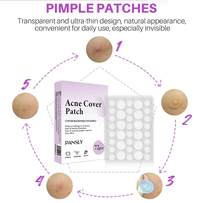 72 Pcs Invisible Healing  Face Acne Cover Patches-GLUTIONE