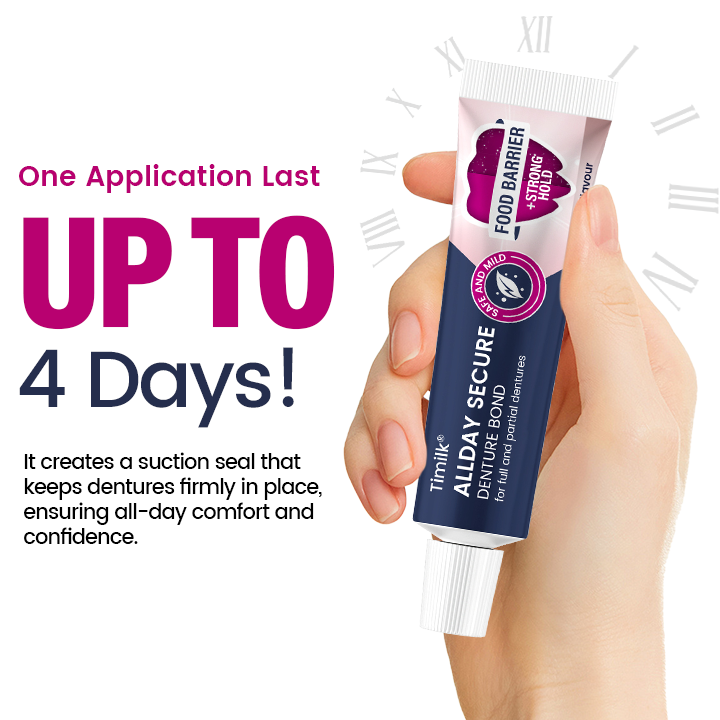 Timilk® AllDay Secure Denture Bond