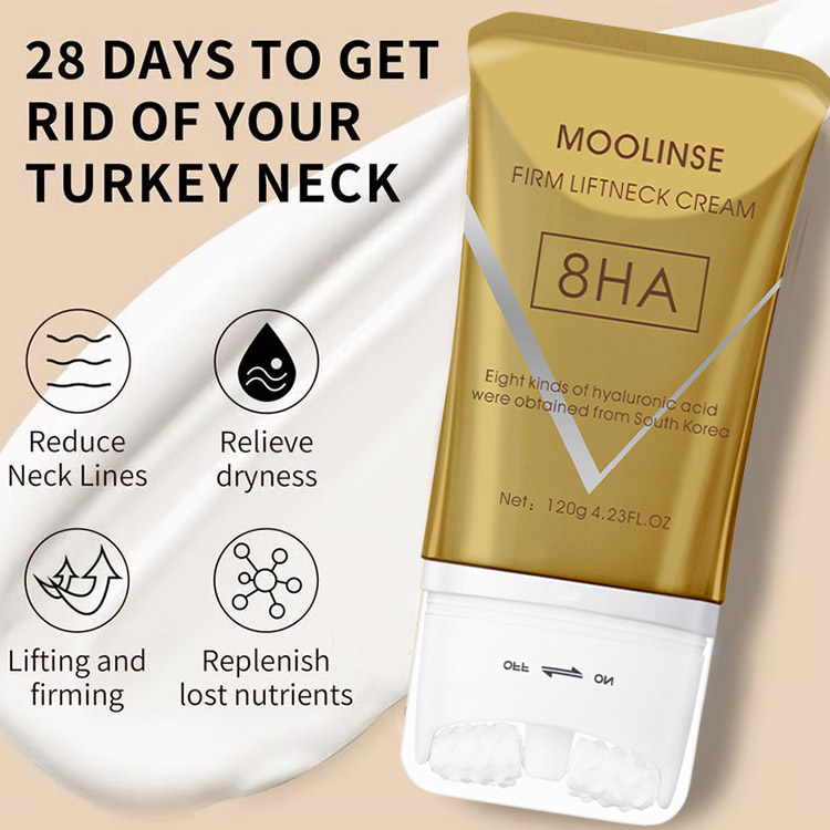 Neck Roller Cream-Lighten neck lines. Firming neck skin. Eliminate double chin - Look 10 years younger