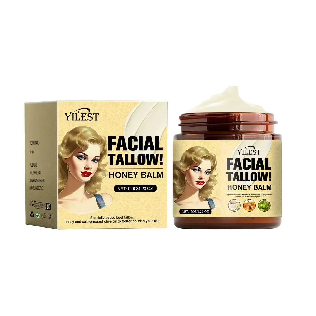 Facial Tallow Honey Balm Rejuvenation Face Cream