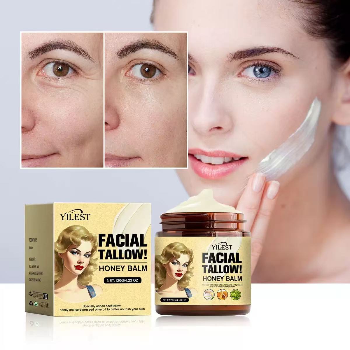 Facial Tallow Honey Balm Rejuvenation Face Cream