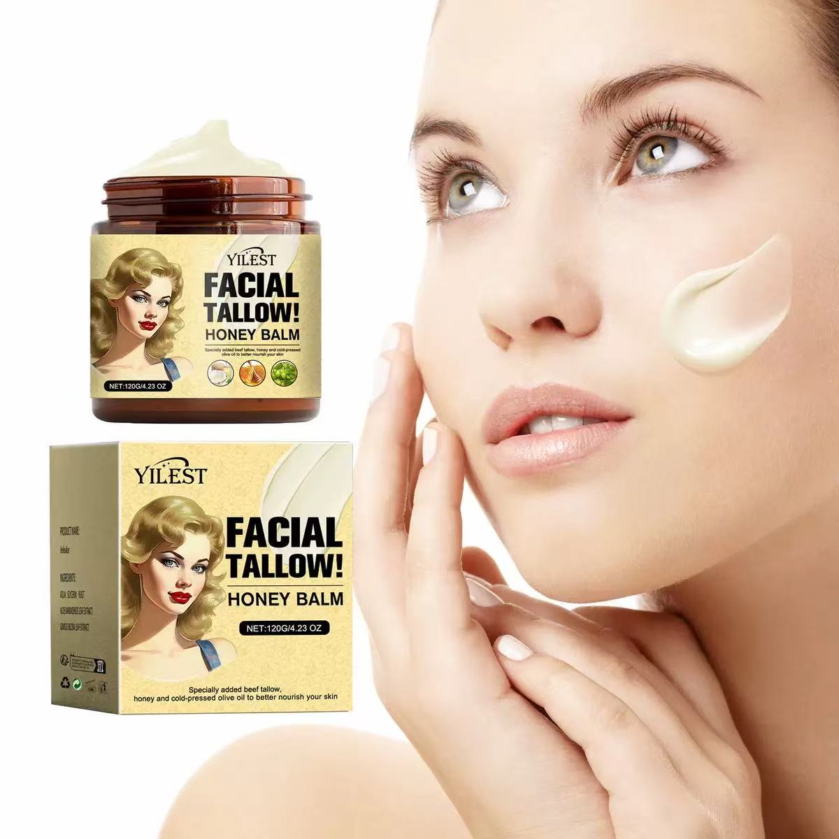 Facial Tallow Honey Balm Rejuvenation Face Cream