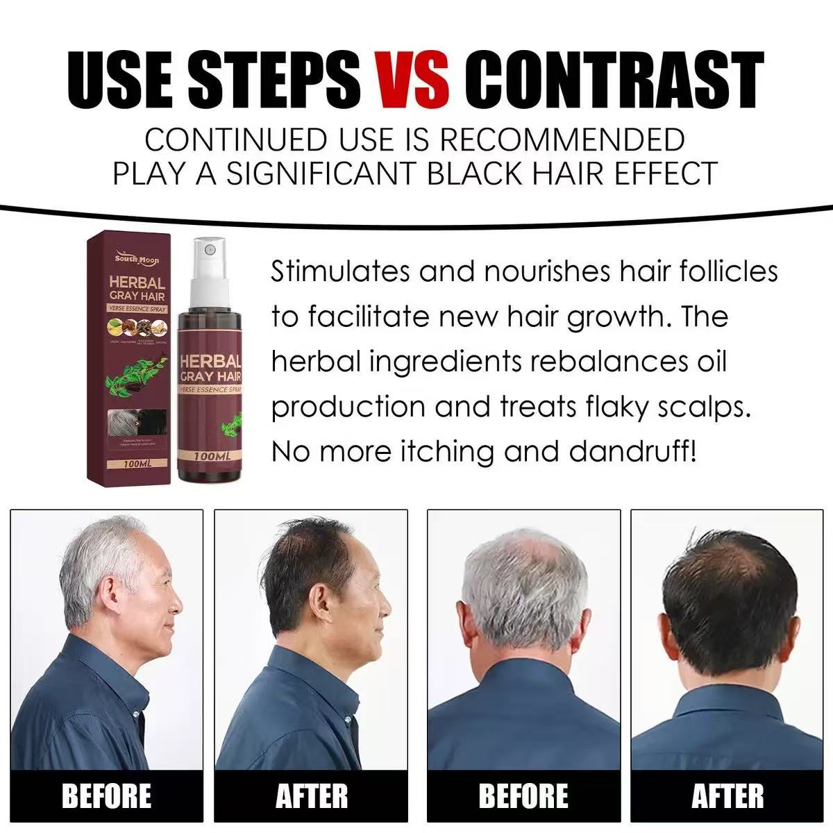 Janpan's NO.1  Herbal Hair Blackening Spray