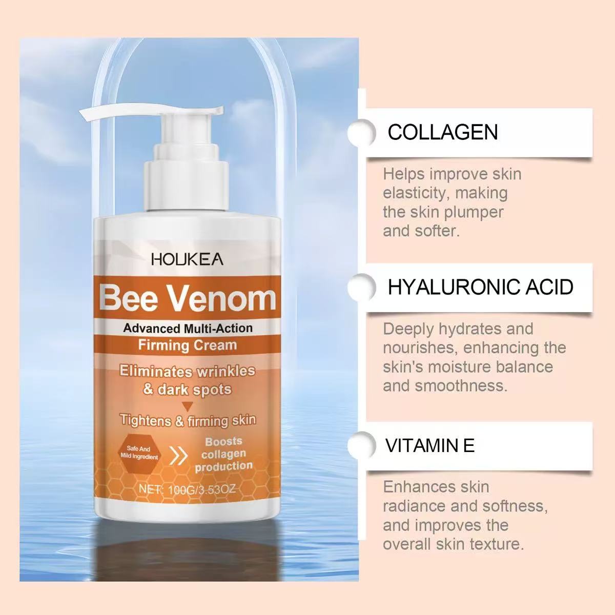 🔥 Bee Venom facial cream gently moisturizes and cares for soft skin