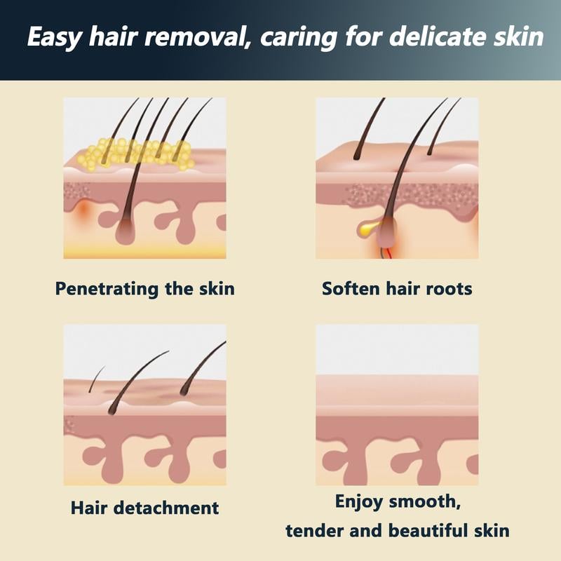 Hair Removal Cream – Skin-friendly for all areas, 100g 🌿✨