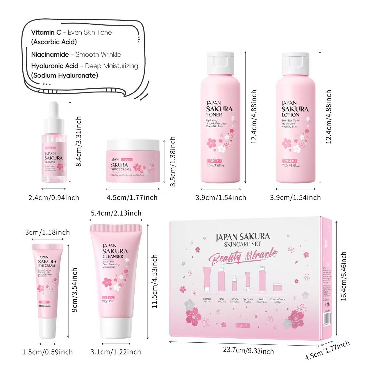 Japan Sakura Skincare Set