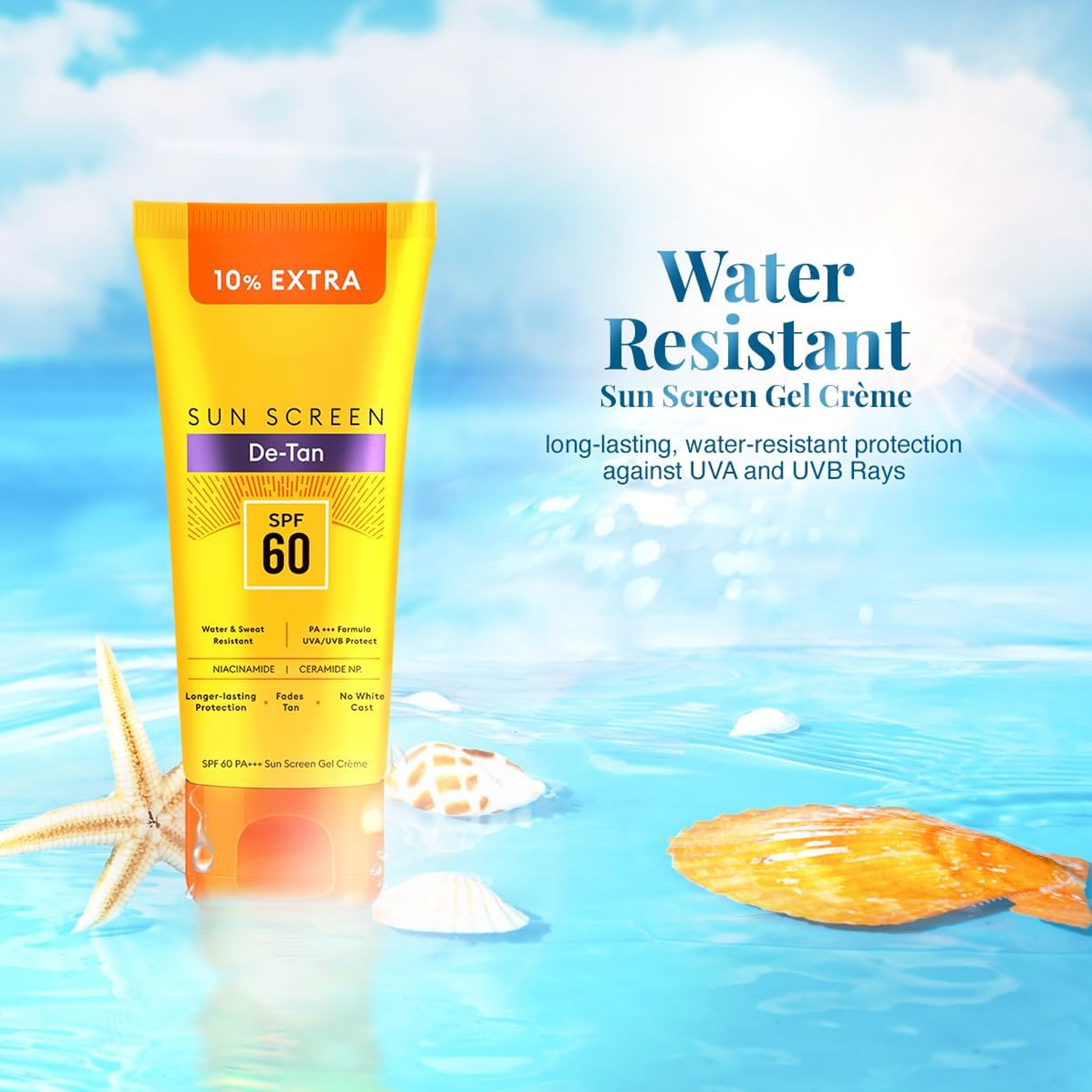 Water Resistant Sunscreen Gel