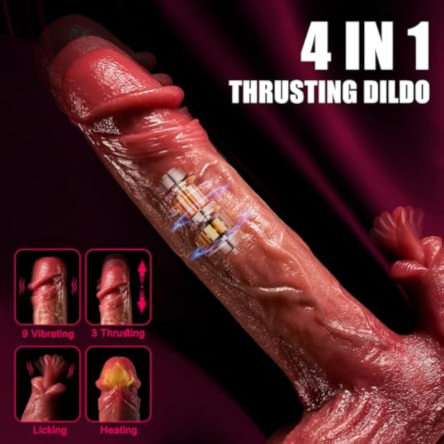 💥💥Our store specially launches the late night carnival series -😍💧 super realistic multifunctional dildo vibrator