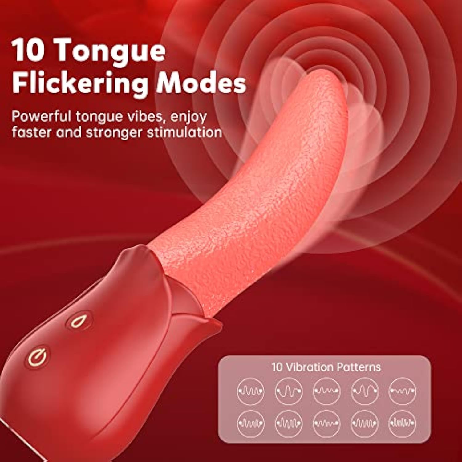 💥💥This Month's New Products Big Price Drop Oral Sex Clitoris Vibrator - Wet Tongue 👅