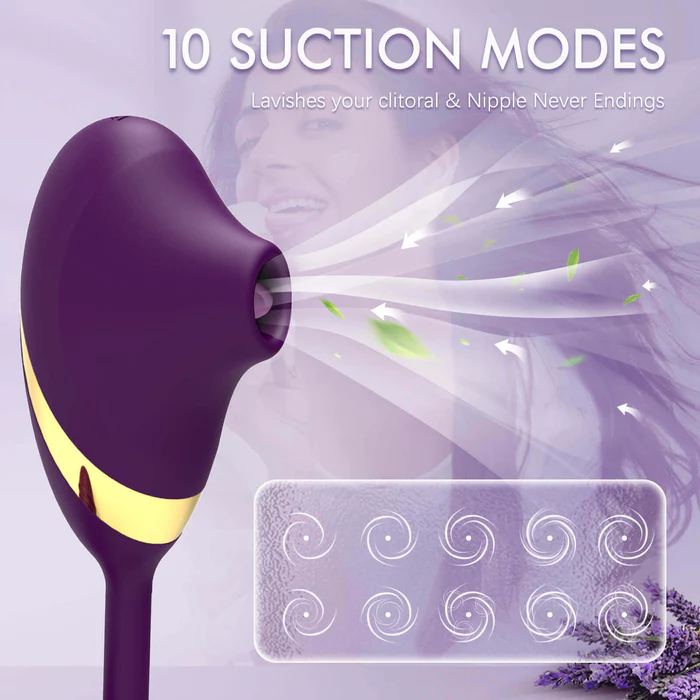 ALFA Sucking & Thrusting G-Spot Vibrator Dildo Plug