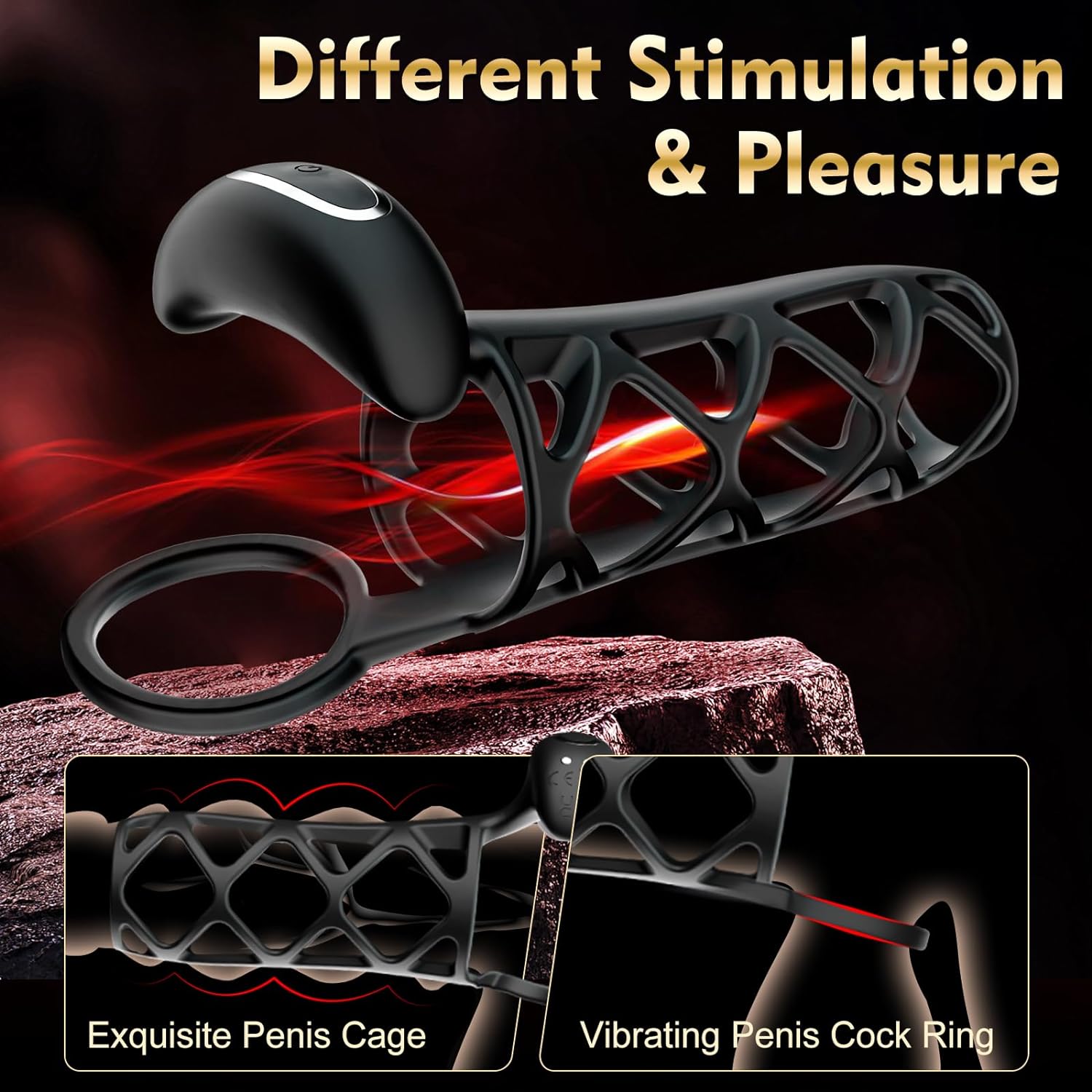 💥Supreme couple series launched in May-Vibrating Penis Armor