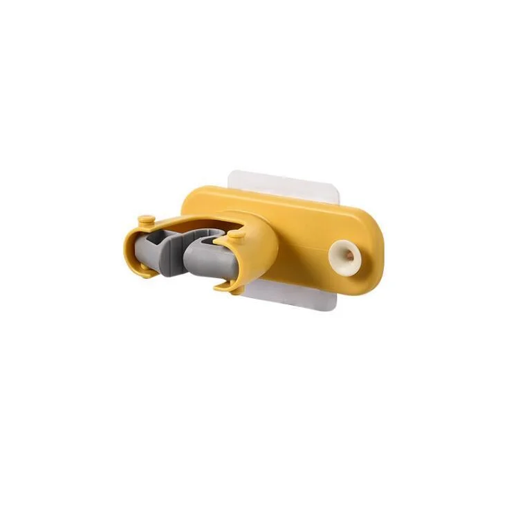 2pcs wall-mounted non-punching automatic grip mop holder