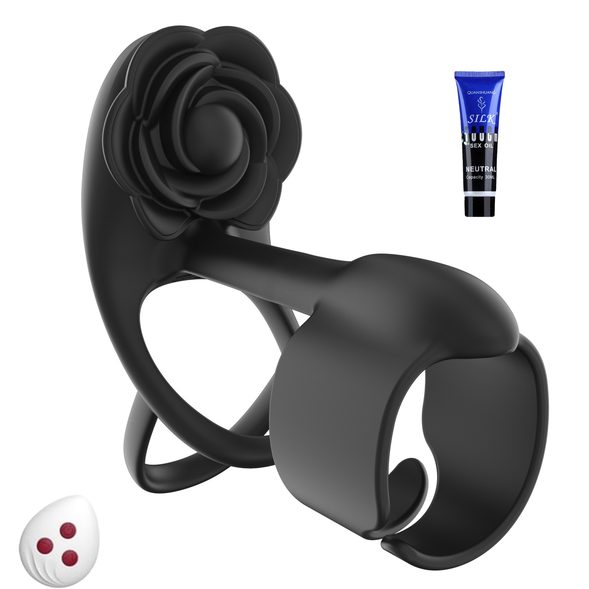 💕🎁New Product Promotion This Month 48% Discount -🌹 3 in 1 Sheehy Rose Vibrating Cock Ring