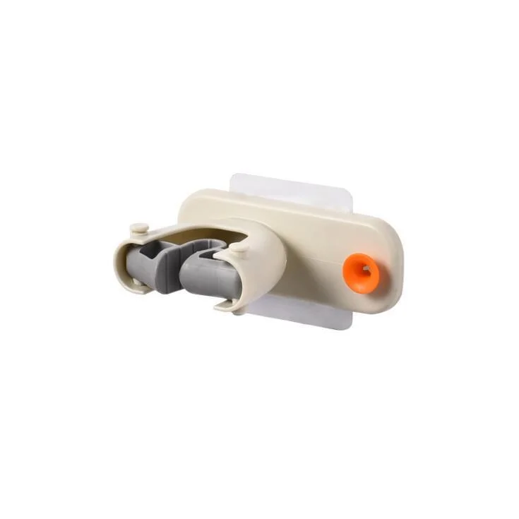 2pcs wall-mounted non-punching automatic grip mop holder
