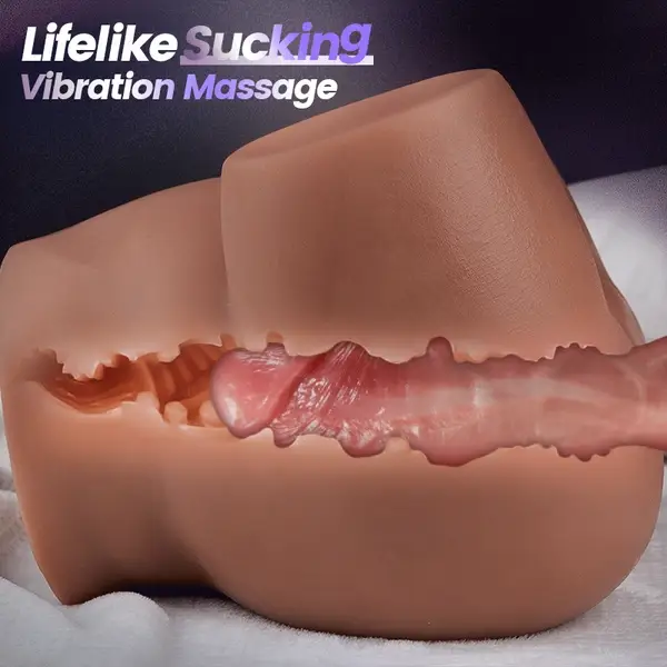 🎁🔥5 Sucking & 7 Vibrating Sex Doll for Men,💥 Realistic Pussy Ass Automatic Masturbator Masturbator Doll with 💥 3D Vaginal Channel