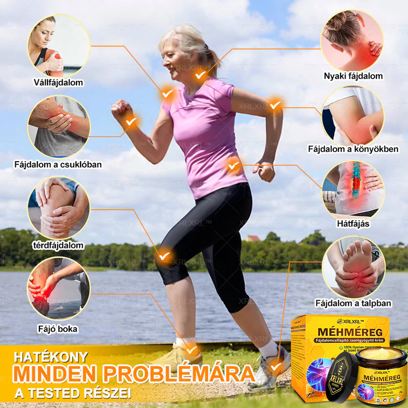XRLXRL™ Méhméreg Fájdalomcsillapító Csontregeneráló Krém (Speziell für ältere Erwachsene & von der AAOS empfohlen)
