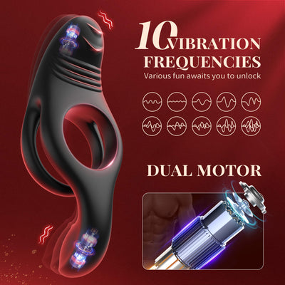 💥💥2024 Latest Explosive Supreme Series-3-in-1 Cock Ring