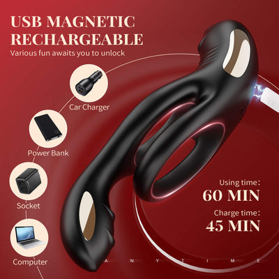 💥💥2024 Latest Explosive Supreme Series-3-in-1 Cock Ring